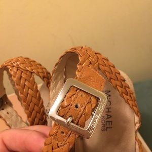Wedge sandals.